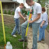 Fairfield Christian Academy Photo - Work at Camp Echoing Hills prepares the outdoor learning center for their Special-Needs Sports Camp each spring.