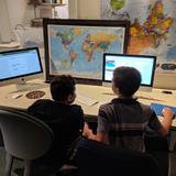 Hiland Hall School Photo - Geo research student team